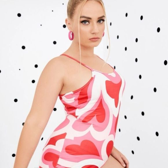 Women’s Bodysuits | Mod Heart Design Bodysuit - Picture 2 of 5